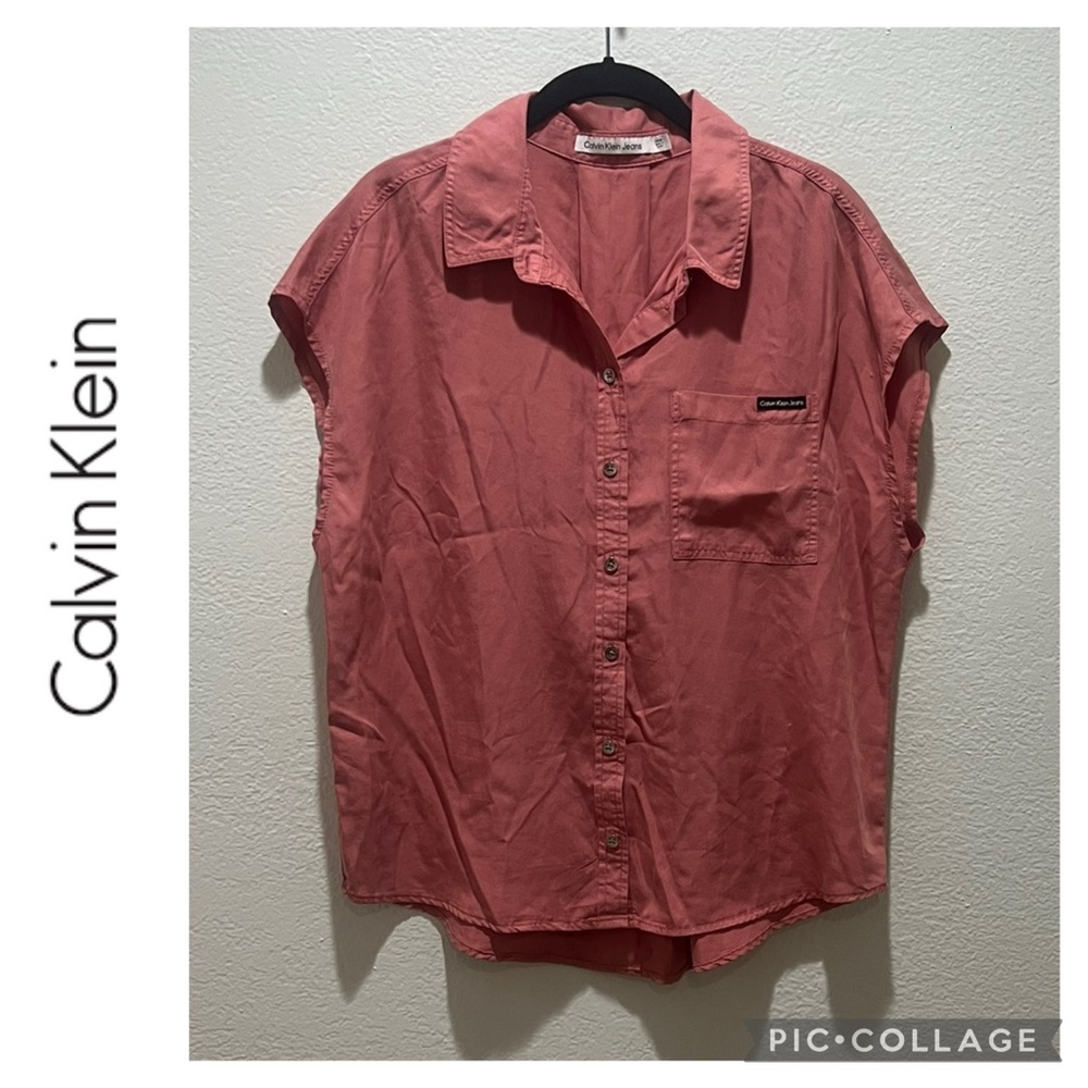 Calvin Klein jeans button up women’s shirt size small